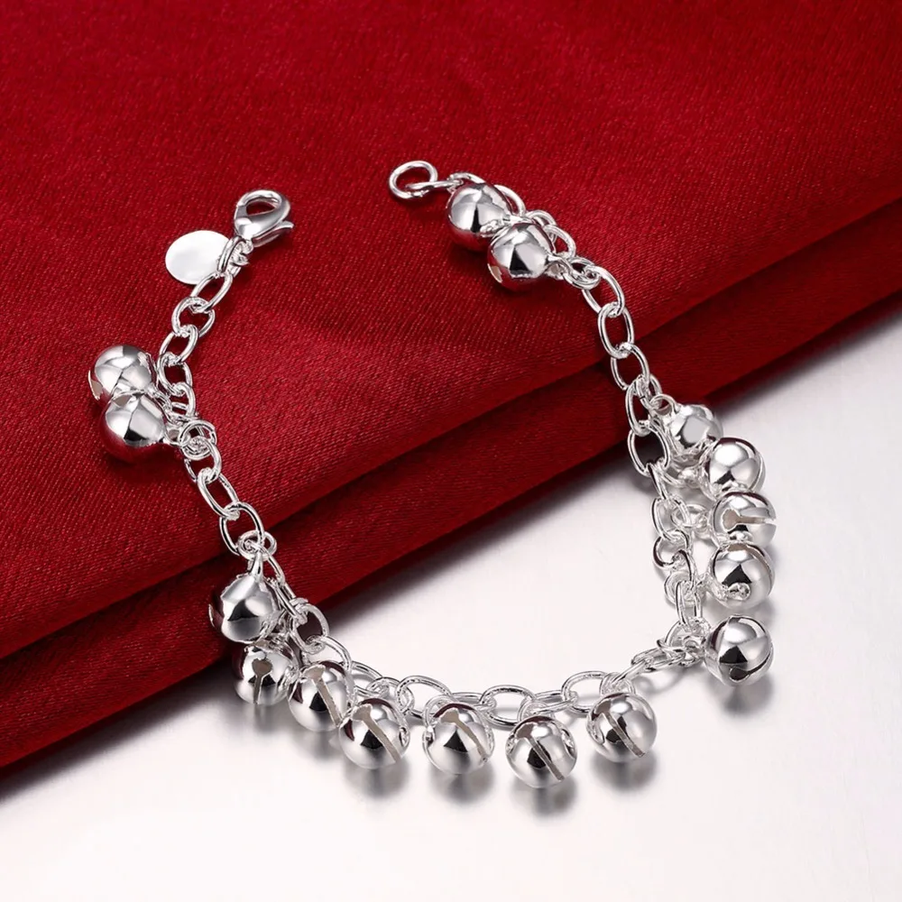 Lekani Brand de Bijuterii Fine Femei Bratara Argint 925 Corneliu Lanț de Mână Clopote Mici brățară Brățară Pentru Femei Fete