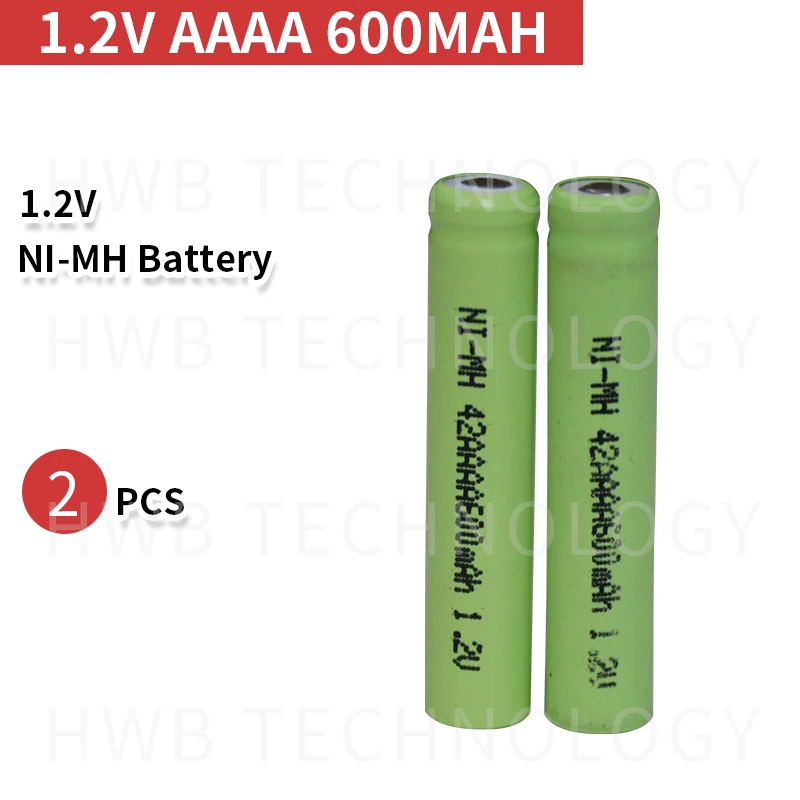 2 buc baterie aaaa baterias 1.2 v 600mah nimh reîncărcabile Ni-MH baterii aaaa baterie setul cu Cască Bluetooth stilou electronic smartpen