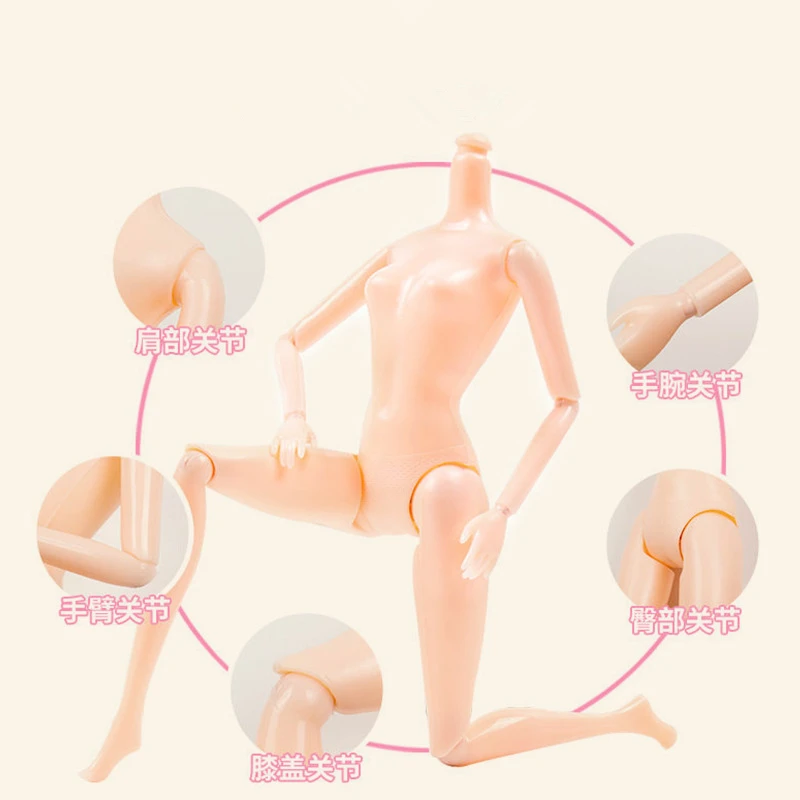 Noi BJD Păpuși 30cm 1/6 20 Articulații Mobile 3D Ochi Gol de sex Feminin Nud Corpul DIY Machiaj Păpușă Jucărie Pentru Fete, Cadou