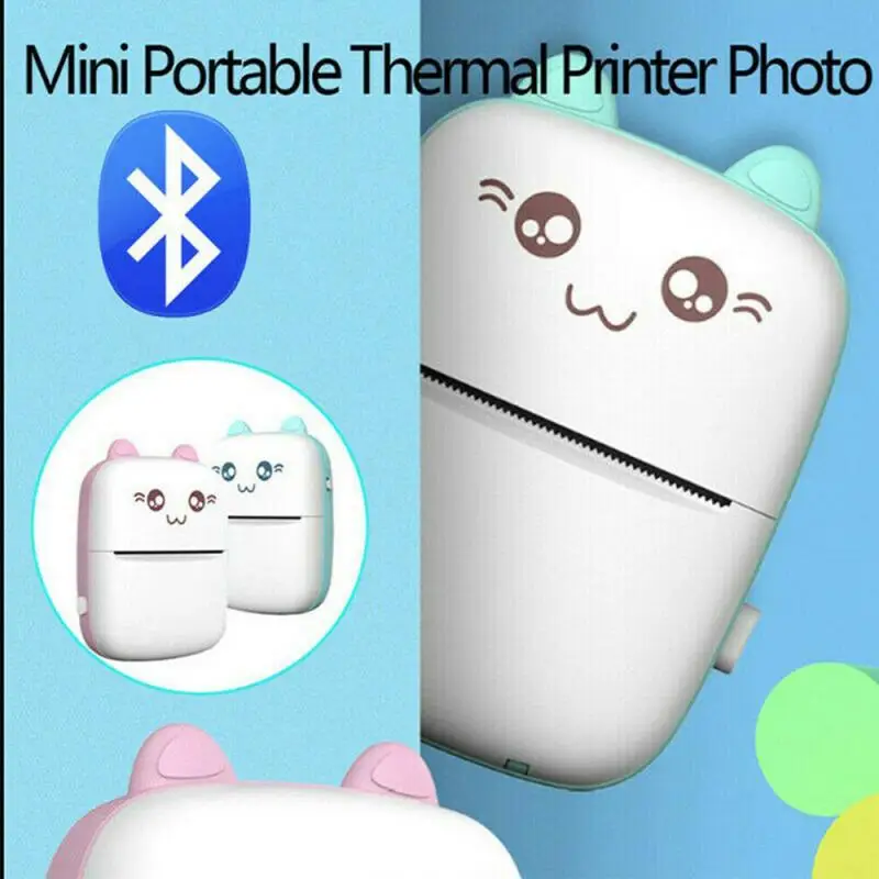 Portabil Mini Imprimanta Termica Foto Pocket Photo Printer Imprimare Wireless 2020 Telefonul Mobil Android iOS, PC-ul de Buzunar