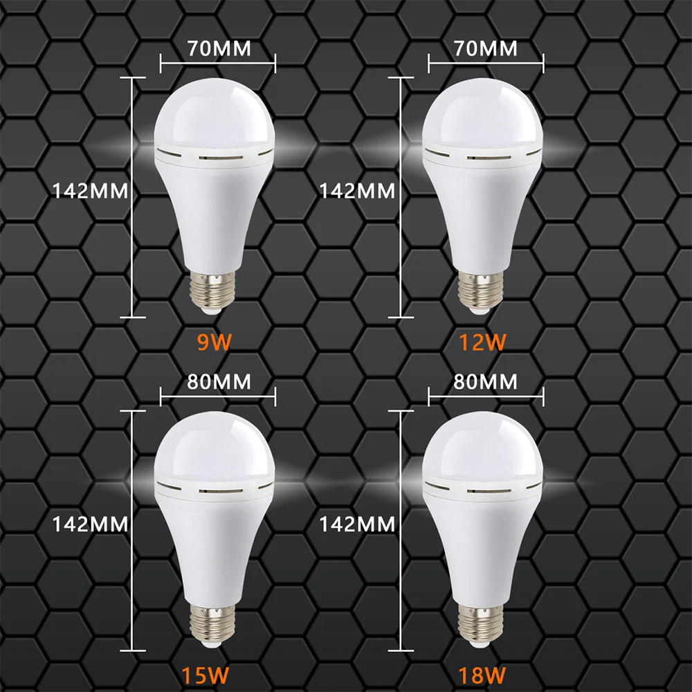 E27 9W 12W 15W 18W LED-uri de Urgență Bec Lampă cu LED-uri în aer liber Bombillas Lampă Reîncărcabilă Baterie de Iluminat Bec
