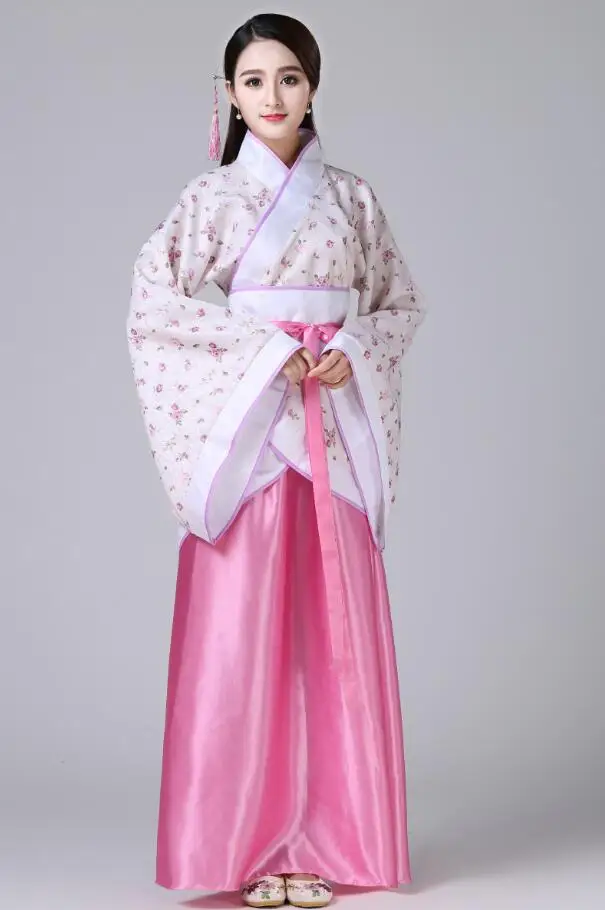 2019 Nou Chineză Tradițională Femei Hanfu Rochie Chineză Fairy Dress Red White Hanfu Îmbrăcăminte Dinastiei Tang Din China Vechi Costum