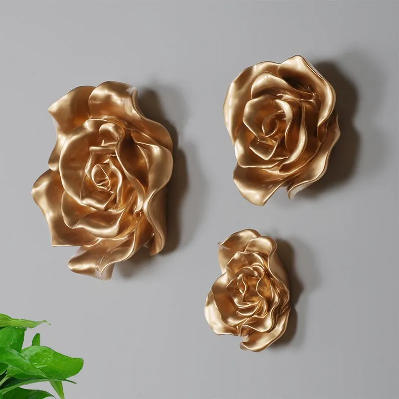 Rose Flori Decor de Perete 3D Art Agățat de Perete de Fundal pictura Murala de Perete Autocolant Decor Acasă Accesorii R721