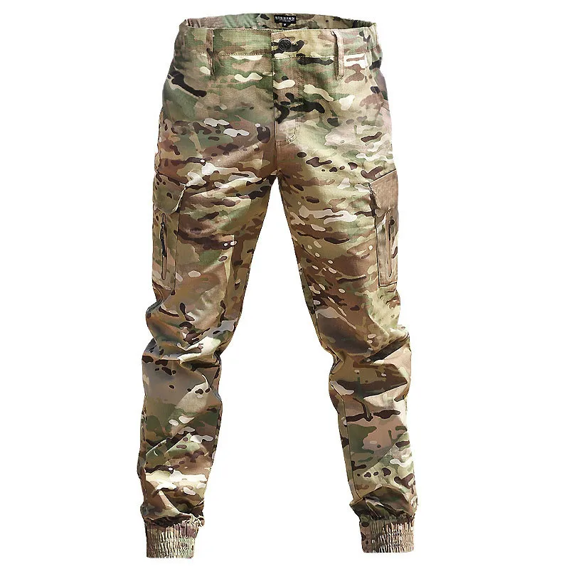 Bărbați Tactice Militare Pantaloni Multi-buzunar de Streetwear Casual Camuflaj Jogger Pant de sex Masculin Navetiști Pantaloni Cargo Droppshipping