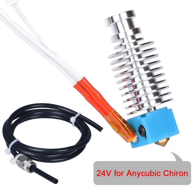 I3 Chiron Hotend V5 Hotend Kit Imprimantă 3D Părți Bowden Extruder V5 Silicon Ciorap 24V pentru Anycubic I3 Chiron