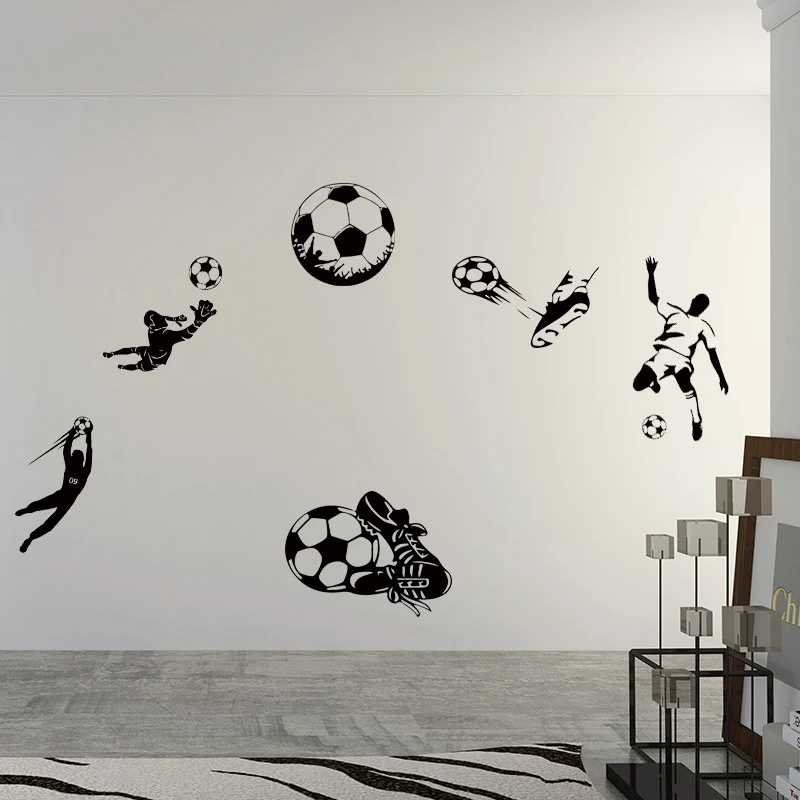 Detașabil Murală De Vinil De Perete Decalcomanii De Fotbal Ghete De Fotbal De Perete Autocolant Pentru Copii Băieți Camera Copiilor Decor Dormitor