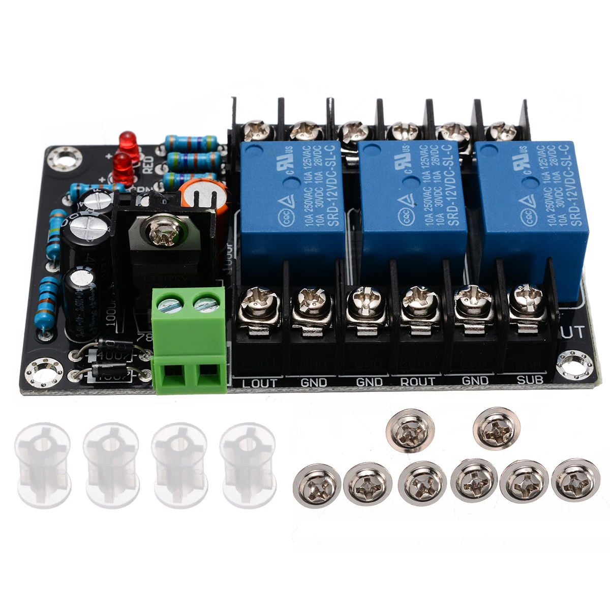 AC 12-15V UPC1237 2.1 Dual Channel Audio Amplificator Difuzor Întârziere de Protecție a Circuitului de Bord, Subwoofer Întârziere Circuite Integrate