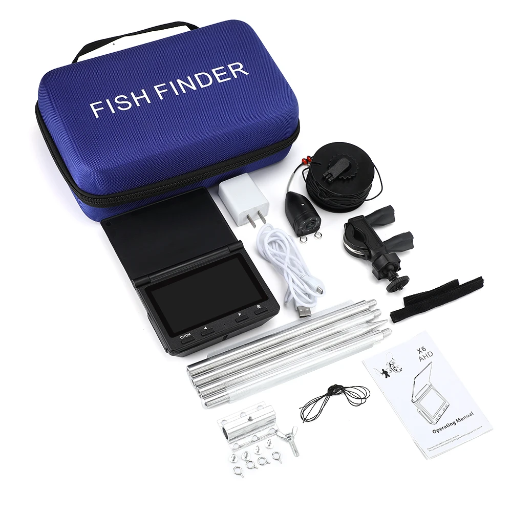 Eyoyo X6 30M pește finder camera 720 de 4.3 Inch de Înaltă Definiție Pescuit Subacvatic Camera AHD mai Adânc Fishfinder de Gheață de Pescuit pe Mare