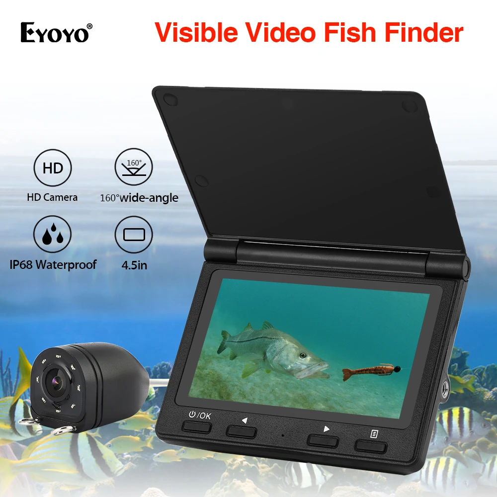 Eyoyo X6 30M pește finder camera 720 de 4.3 Inch de Înaltă Definiție Pescuit Subacvatic Camera AHD mai Adânc Fishfinder de Gheață de Pescuit pe Mare