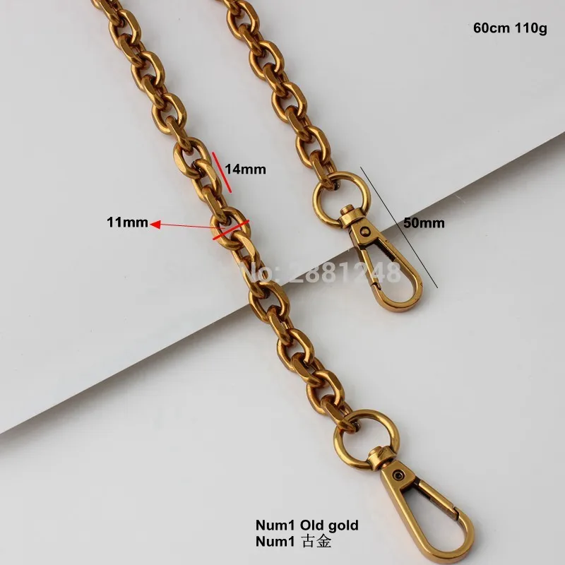 De înaltă calitate, latime 11mm vechi Lanțuri de aur Bretele pentru Genți de mână Poșete Saci de Înlocuire Curea Accesorii Mâner