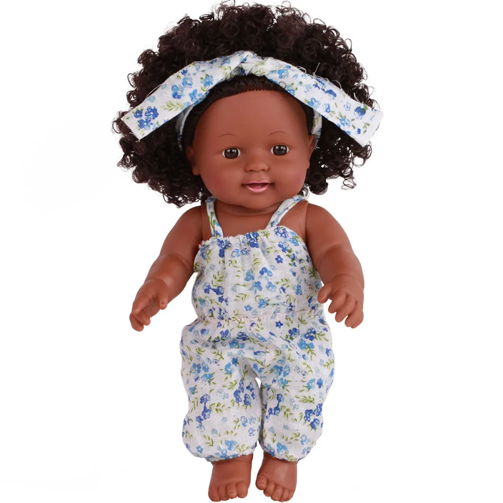 Negru African Fata de Păpuși Drăguț Jucării de Moda American Juca Păpuși Realiste 12 inch Joacă pentru Copii Papusa Mare Cadou Pentru Copii Sau Bătrâni