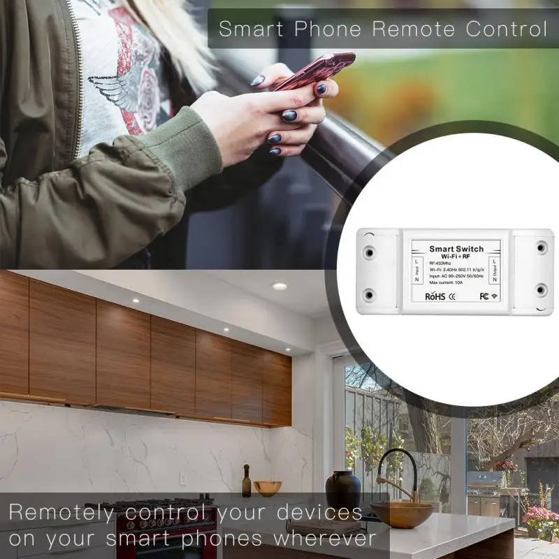 Smart Switch MS-101WR RF433+WIFI+4G 90-250V fără Fir Control de la Distanță Inteligent Viața Tuya APLICAȚIE Funcționează Cu Alexa de Start Google