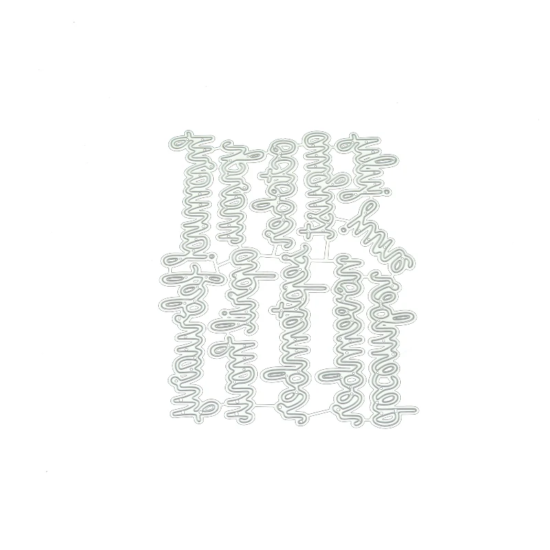 JC Lună Litere Cuvinte DIY Tăiere de Metal Moare Scrapbooking Design Manual de Carte de Pumn Face Forma Matrita Ambarcațiunile de Mucegai Model Decor