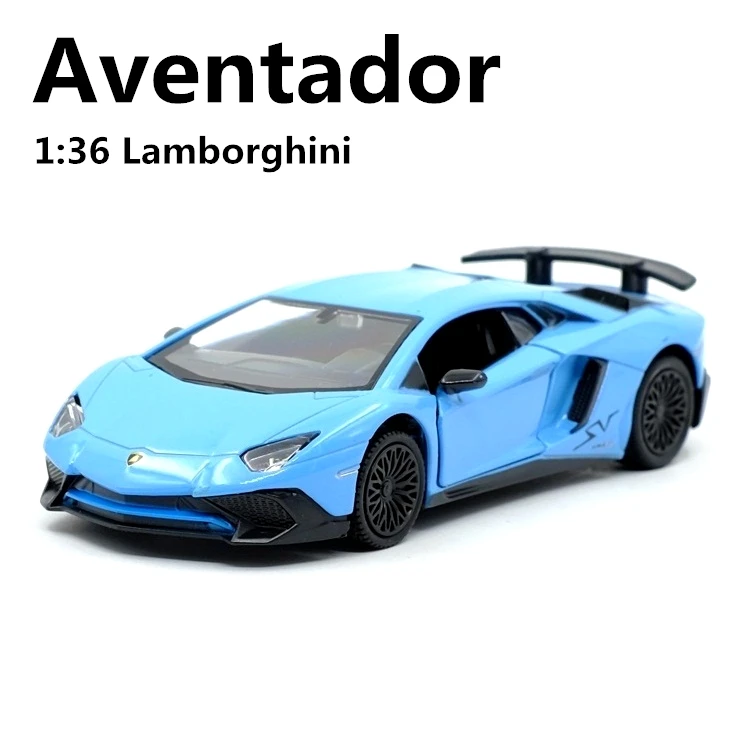 Lamborghini Aventador 1/36 Metal Vehicul de Lux turnat sub presiune Trage Înapoi Masini Model de Jucărie de Colecție Cadou de Crăciun Office Home Decor