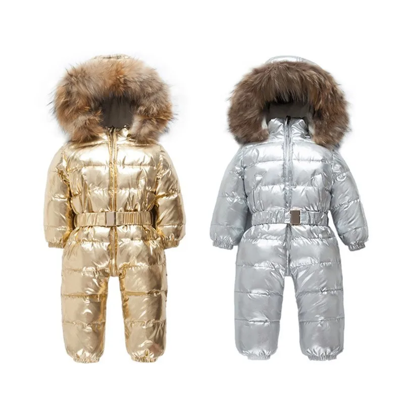 -30 rusă haina de Iarna Copil Snowsuit 90% Rață Jos Jacheta în aer liber Copil de Schi Haine Fete haine Pentru Baieti Copii Salopeta 2~8y