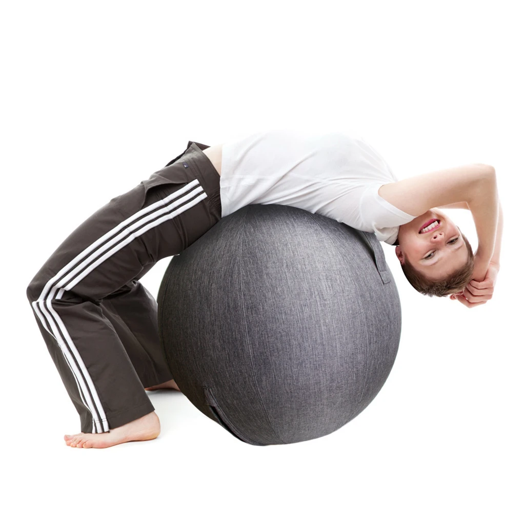 Gri Minge de Yoga Acoperi Echilibru Ball Capac Protector Inelul de Jos Yoga Antrenament sală de Gimnastică, Fitness, Body-Building Accesorii 60cm 65cm