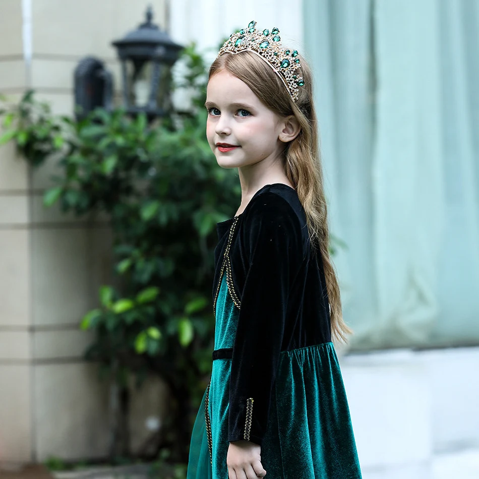 Noi Fetele Rochie De Printesa Elsa Anna Deluxe Costum De Lux Pentru Copii Frozen 2 Copii Concurs De Petrecere Costum De Haine 2-11 Ani