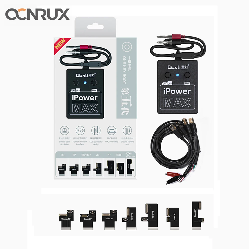 QianLi iPower Max DC de Alimentare Test de Control Cablu pentru iPhone 6/6S/6P/6SP/7/7P/8/8P/X/XS Pro Max cu Conectarea Scaunului