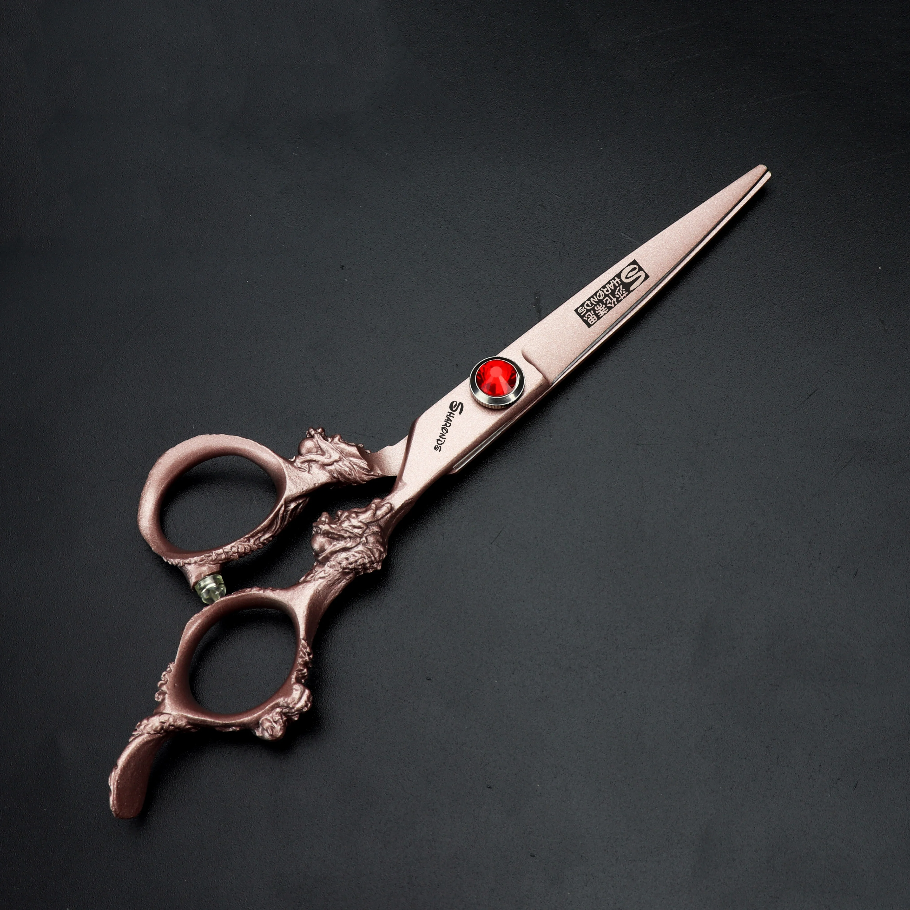 6 inch profesionale de coafură foarfece crescut de aur cuțit de foarfece subțierea foarfece de păr instrumente de tăiere