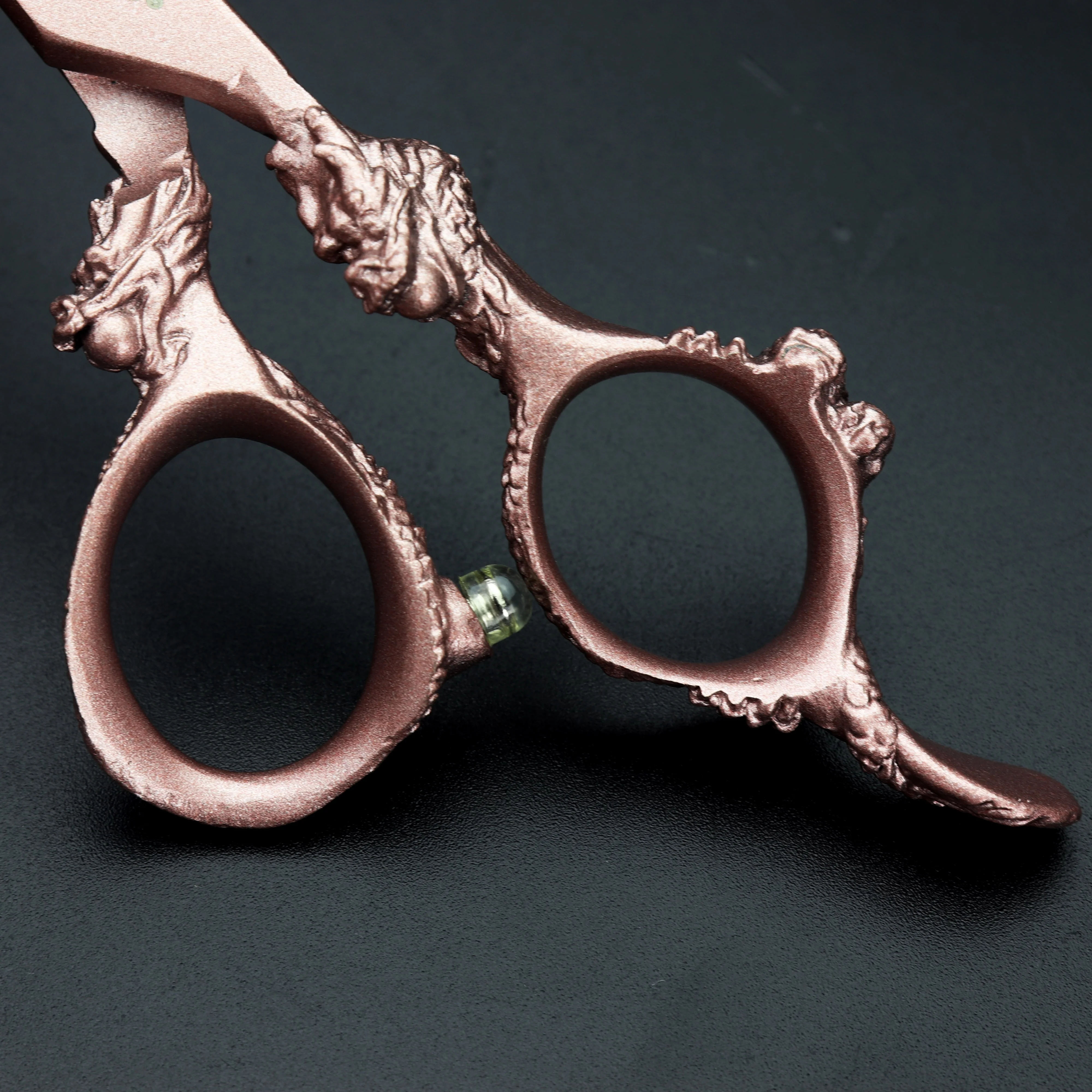 6 inch profesionale de coafură foarfece crescut de aur cuțit de foarfece subțierea foarfece de păr instrumente de tăiere