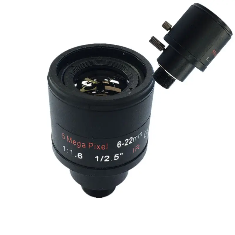 CCTV lentilă 1/2.5 inch 6-22mm de 5MP M12 muntele Obiectiv varifocal F1.6 Pentru 4MP/5MP CMOS/CCD Senzor de Securitate IP/Camera AHD