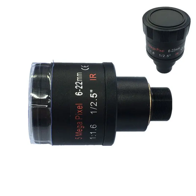 CCTV lentilă 1/2.5 inch 6-22mm de 5MP M12 muntele Obiectiv varifocal F1.6 Pentru 4MP/5MP CMOS/CCD Senzor de Securitate IP/Camera AHD