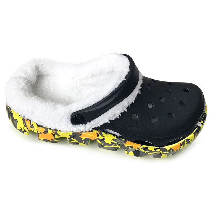 2020 Toamna Iarna papuci femei pluș cald imprimare grădină pantofi în aer liber EVA Clog pereche de pantofi Confortabil acasă papuci de mari dimensiuni