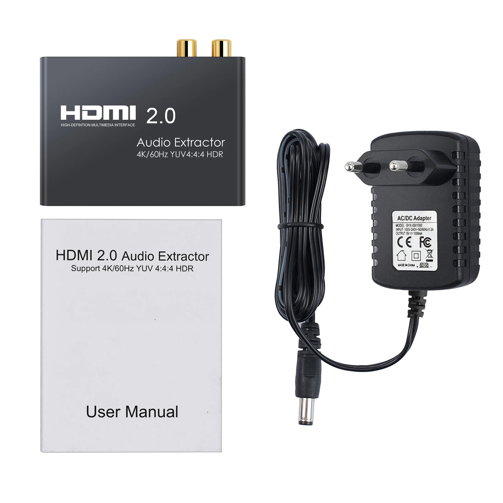 HDMI 2.0 Audio Extractor Suport 4k 60hz Yuv 4:4:4 Hdr Hdmi Convertor Adaptor Hdr Hdmi La Optic Toslink Spdif Audio