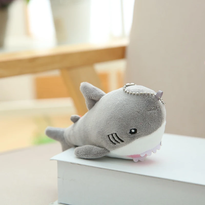 Noi drăguț 15cm rechin Mic de pluș moale baby doll Pandantiv sac de bună calitate, decor festival cadou de crăciun pentru prietenul copil