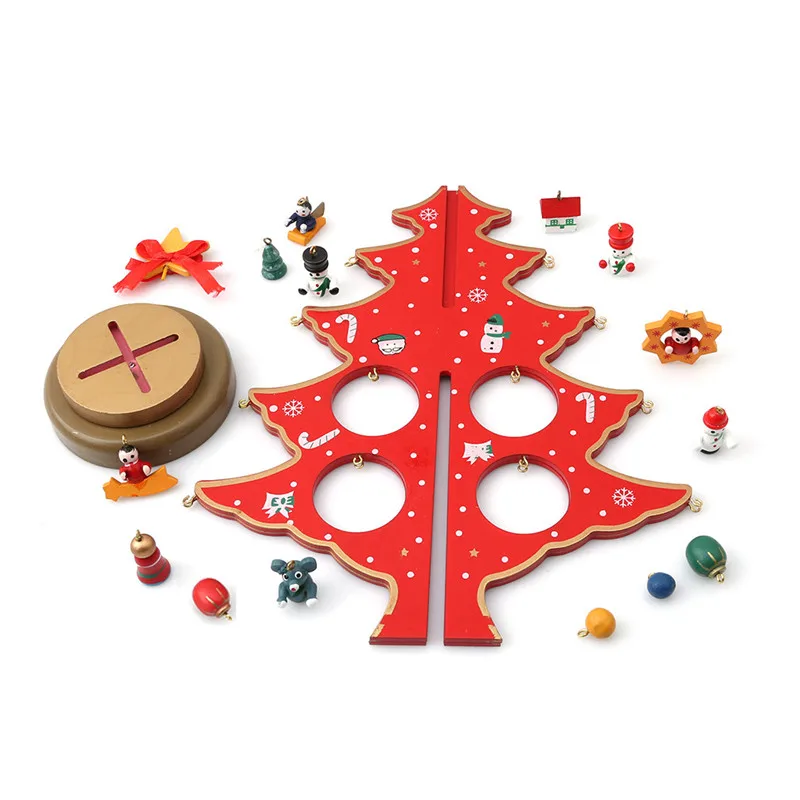 Creative DIY de Crăciun Ornament din Lemn de Brad de Crăciun Agățat de Crăciun Ornament Acasă Xmas Decor de Masă