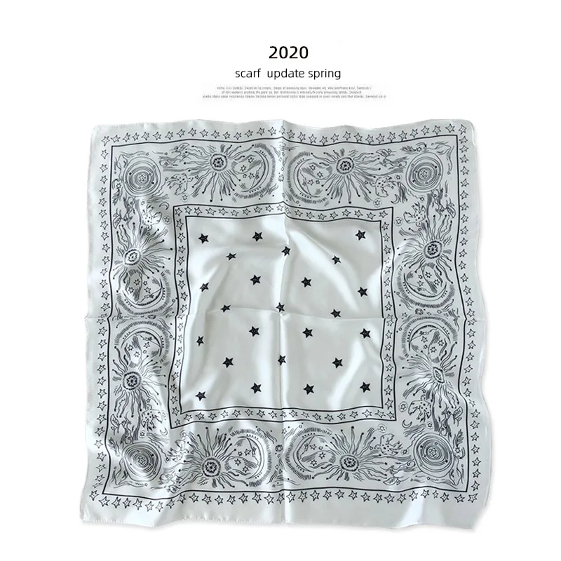 Brand 2020 Noi Femeile Adulte Imprimare Hijab Iarna Coreean Dud Mătase Eșarfe De Vară, De Toamnă Bandană Hijab Pashmina Foulard