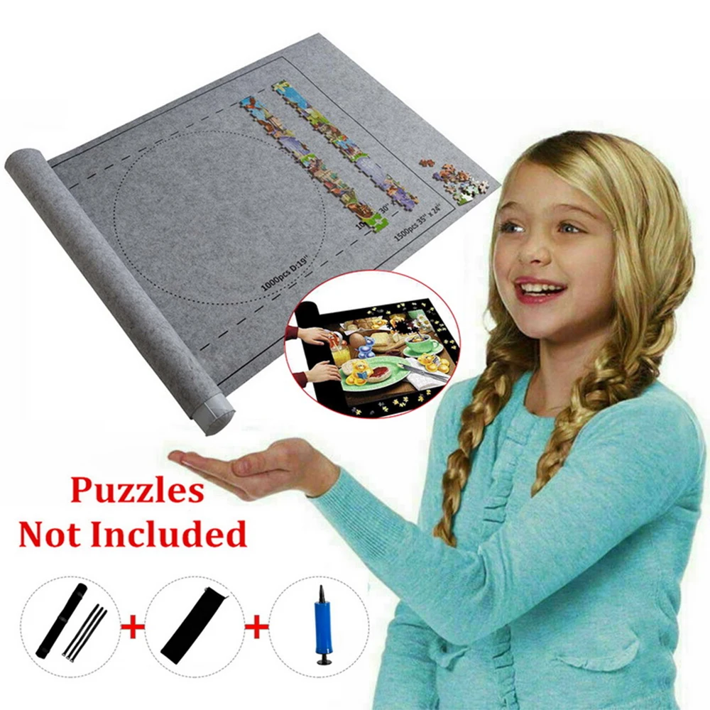 Puzzle Preș Rola Puzzle Simțit Preș Joc Preș Puzzle Pătură Până La 1500/2000/3000 Bucăți De Puzzle-Uri Accesorii