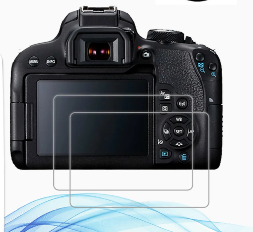 2Pack Pentru Canon EOS 800D DSLR Camera de 0.3 mm 9H 2.5 D Clar Temperat Pahar Ecran Protector aparat de Fotografiat Digital LCD Anti-Zero Film