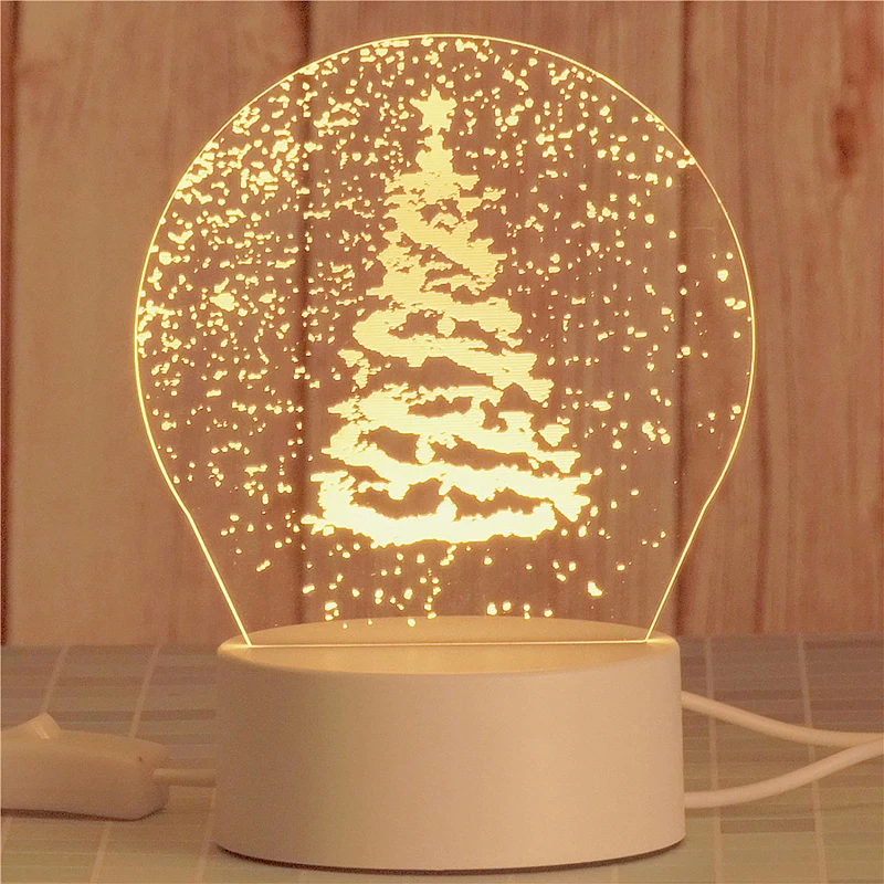 Decorațiuni 3D Lumina de Noapte Cadou de Ziua LED Masă Lampă de Dinozaur Urs Pomul de Crăciun de Vacanță Cadouri Creative Decor Cameră