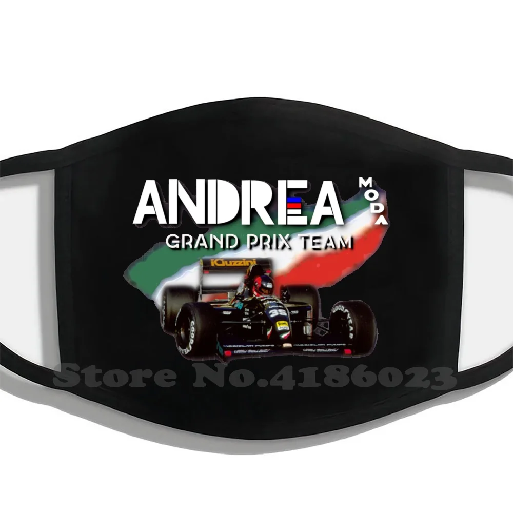 Andrea Moda Fan Cămașă Iarnă Fierbinte De Vânzare De Imprimare Diy Măști De Masina De Curse De Masini Andrea Moda Italian Grand Prix De Formula 1