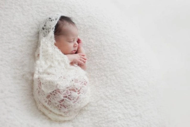 Wrap copilul mohair nou-născut fotografie elemente de recuzită, accesorii copii înfășurați o pătură recuzita foto nou-născuți