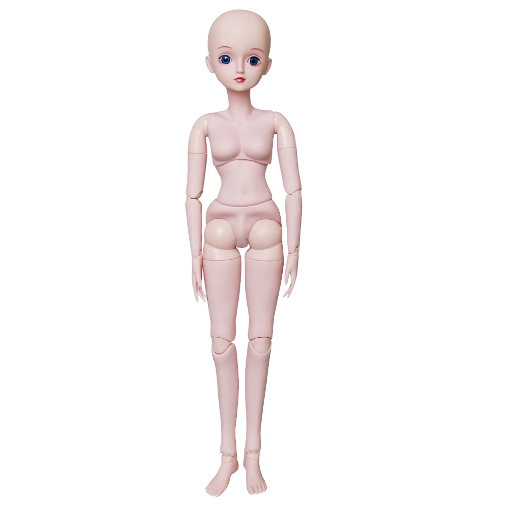 UCanaan 1/3 60cm Feminin BJD Păpuși Corpului Nud, 19 Mingea Papusa Cap DIY SD Păpuși Cu Machiaj Beauty lucrate Manual, Jucării pentru Fete Cadou