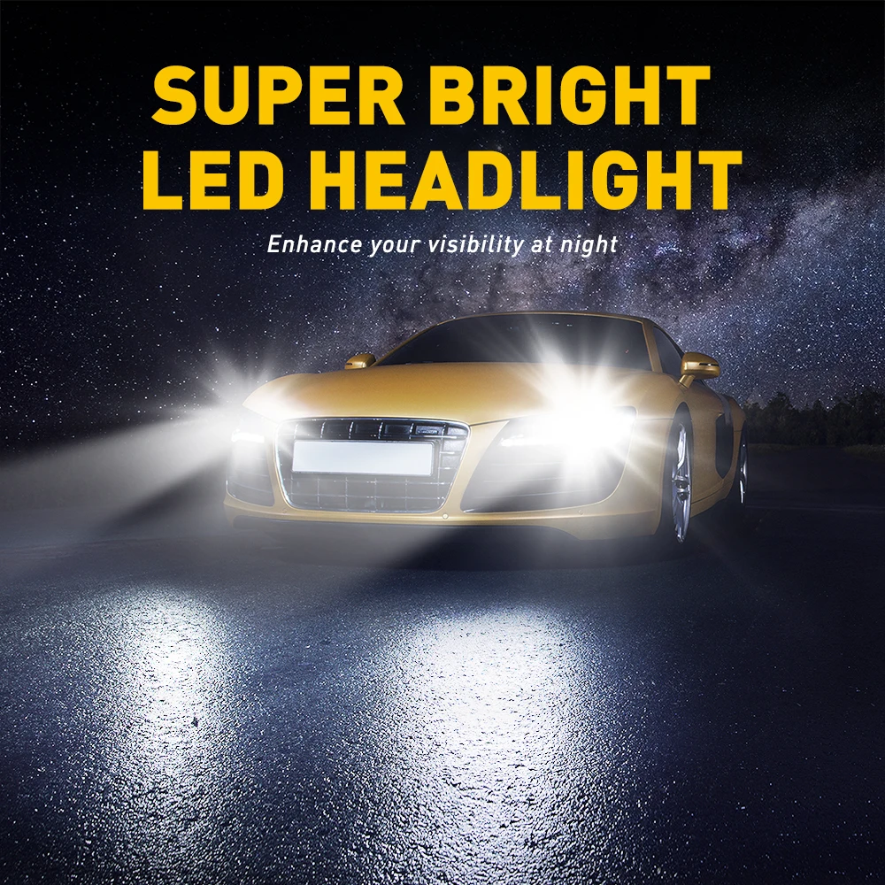 AUXITO 20000LM Super-Luminos LED H4 Lampa H7 H8 H11 H13 9005 9006 9007 Auto Faruri Pentru Chevrolet Captiva Cruze Aveo Lacetti