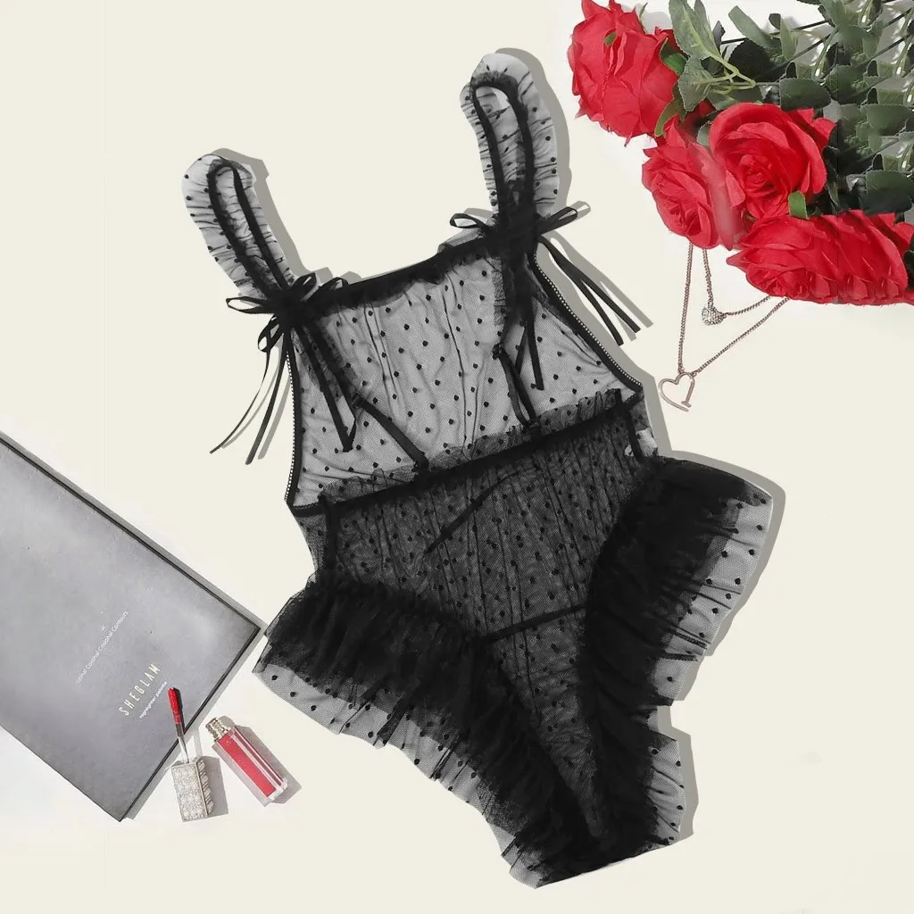 Noul Sutien Pentru Femei Lenjerie De Femeie Sexy Erotic Fierbinte Porno Intimii Plus Dimensiune Dantelă Transparentă Lenjerie Body Sleepwear Set De Sutien