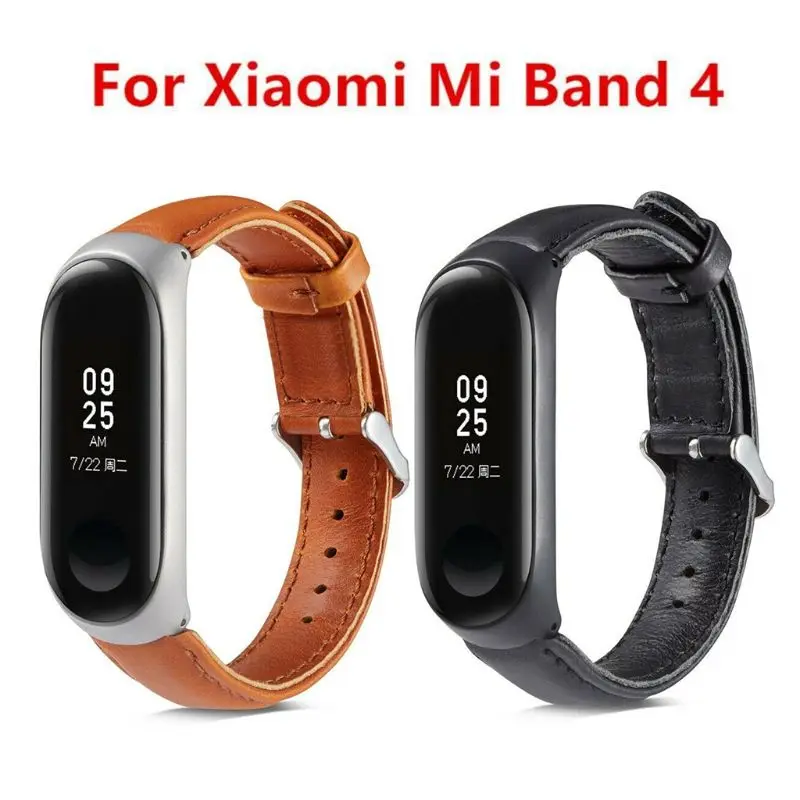 Trupa ceas pentru Xiaomi Mi Band 4 din Piele Curea din Piele Încheietura mâinii Compatibil Curea pentru Mi Band 4 Accesorii Brățară Miband 3 Curea