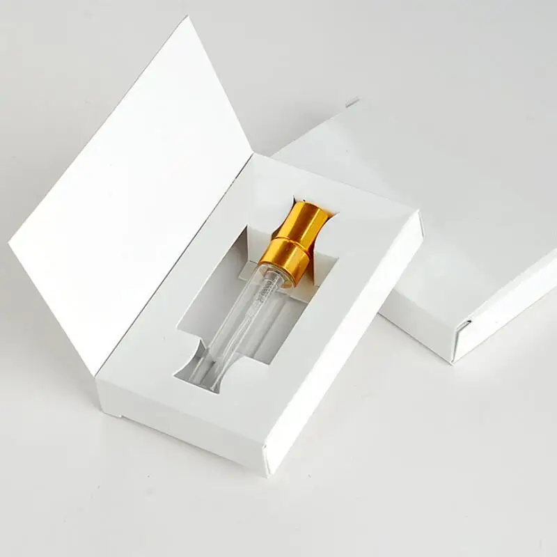 Fierbinte de vânzare 1000 buc 5ML Pahar Gol Sticla de Parfum Cu Atomizor Și Hârtie Personalizate Cutii LX8603