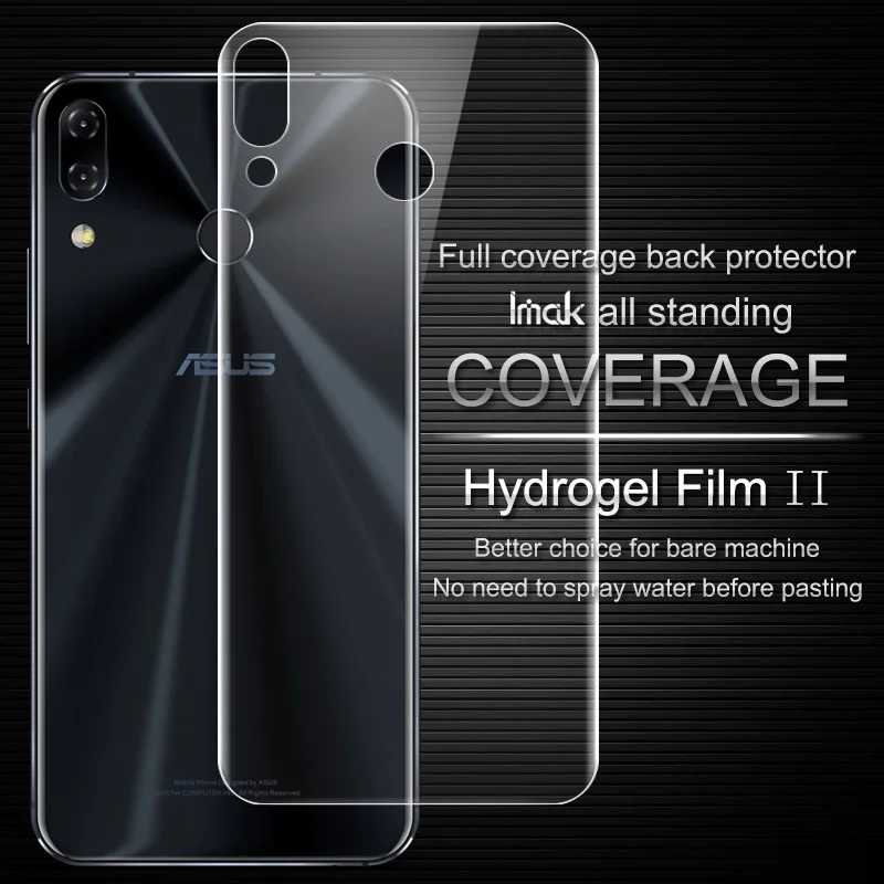 Clar Hidrogel 2 tesaloniceni Gener Film pentru Asus Zenfone 5 5z ZE620KL ZS620KL 3D Complet Capacul Protector Capac Spate Protector de Film