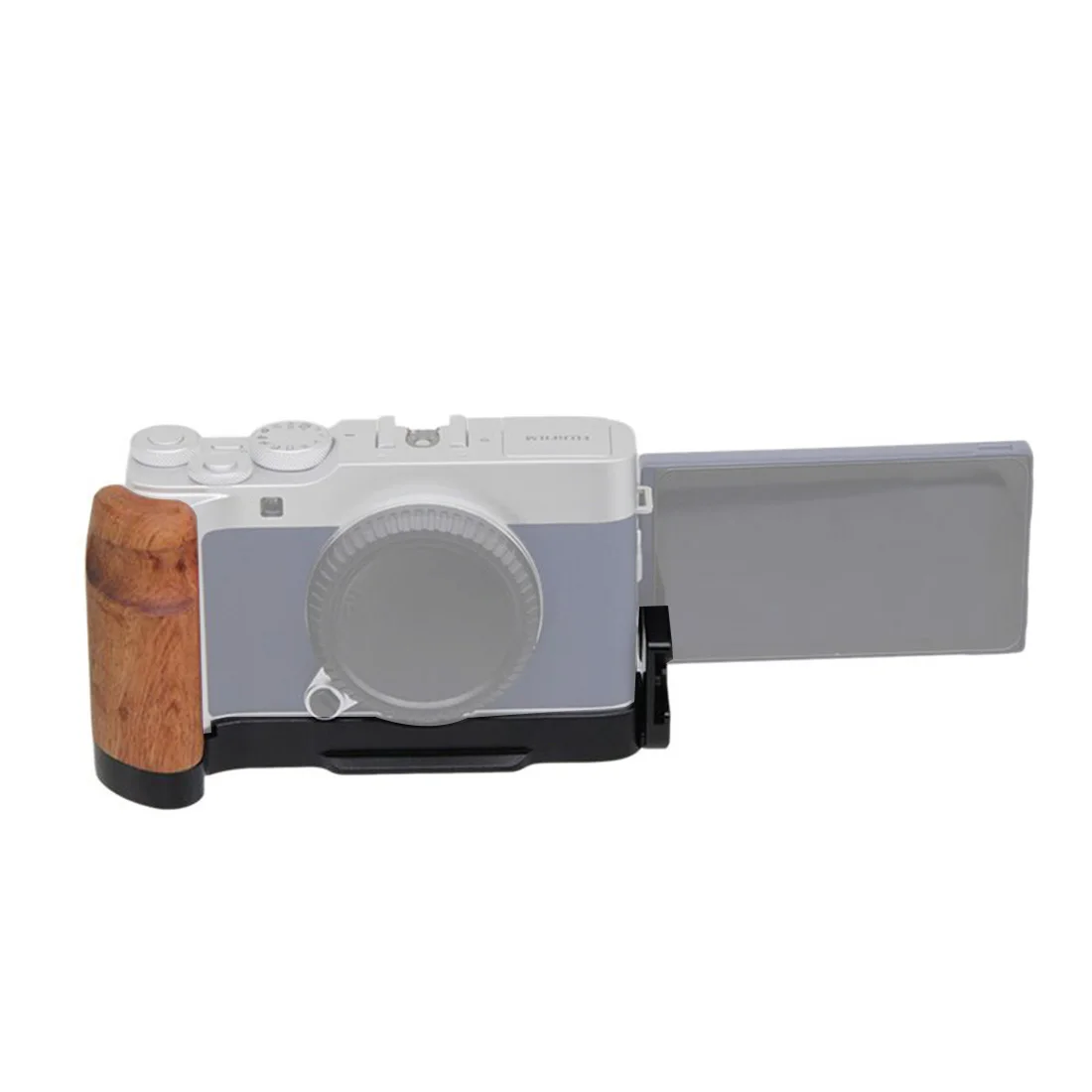 BGNing Camera Mână de Lemn Prindere Quick Release L Placă Verticală a Suportului pentru Fujifilm Fuji LB-XA7 X-A7 Accesorii aparat de Fotografiat