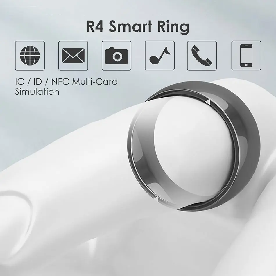 JAKCOM R4 Inel Inteligent IP68 rezistent la apa Praf-Dovada Inel Inteligent pentru IOS Android NFC Telefon Mobil Magic Deget Inel pentru iPhone Samsung