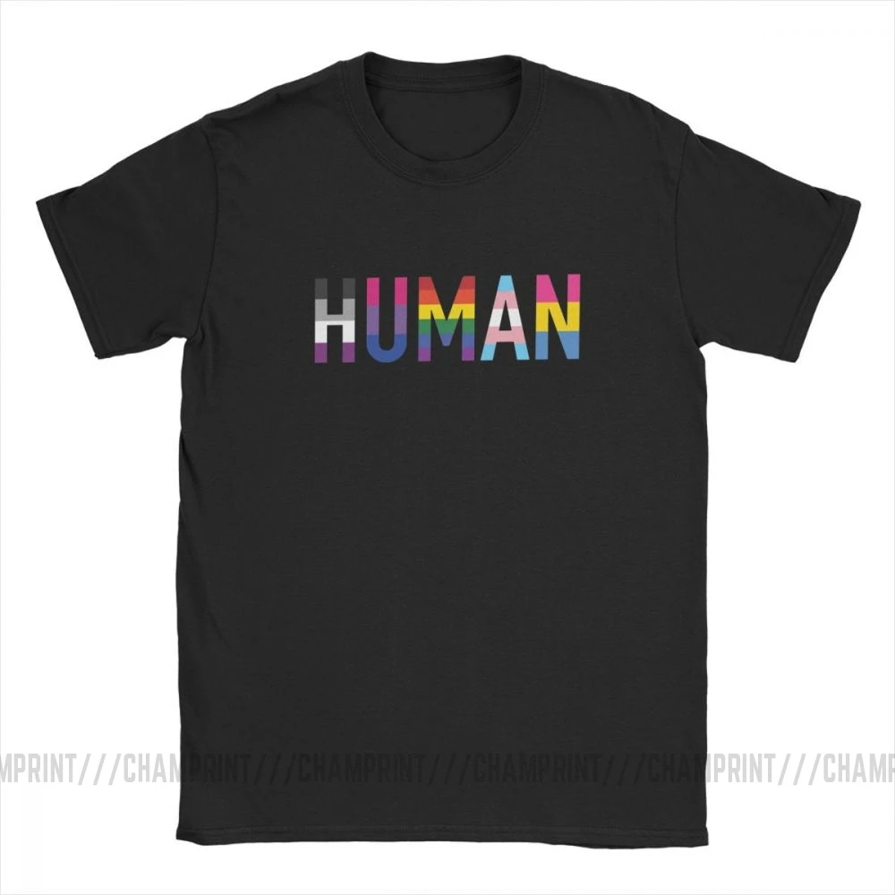 Barbati Tricouri Umane LGBT Noutate din Bumbac Tricouri Maneca Scurta Gay Pride Asa Asexuată Bisexual Tricouri Îmbrăcăminte Clasic