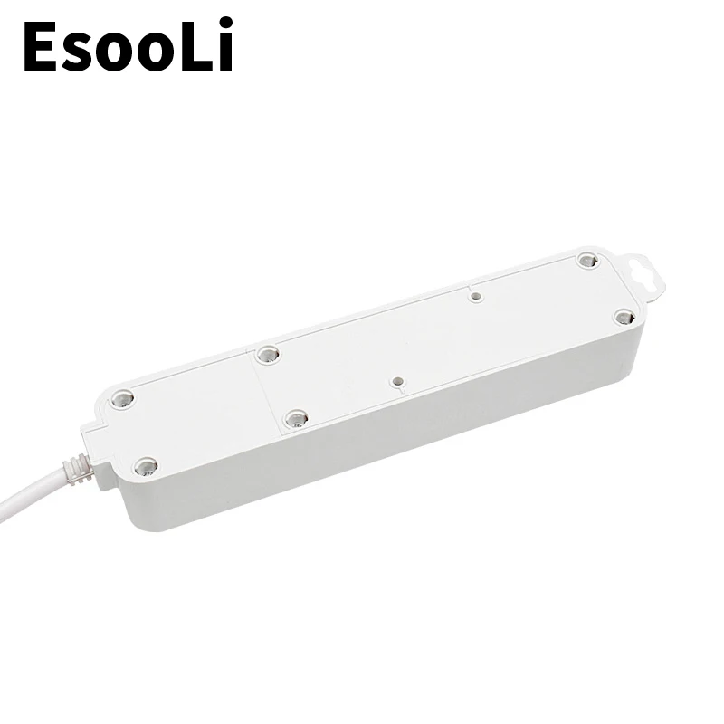 Esooli prelungitor Dual USB Portul de Încărcare 3 AC UE Outlet Priză de Extensie Plug Butonul Power Surge Protector 2M Pur Sârmă de Cupru