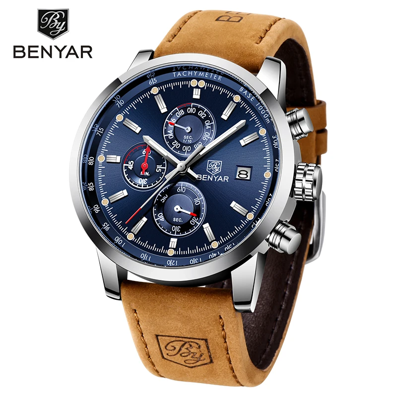 BENYAR 2020 cuarț ceasuri barbati nou brand de top luxury ceas barbati chronograph casual sport impermeabil bărbați ceasuri Reloj Hombres