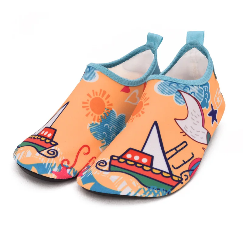 Copii casa pantofi fete baieti papuci de interior de copii de origine animală talpă moale pentru sugari pantofi pentru copii de înot cu apă navigarea non-alunecare papuci de casă