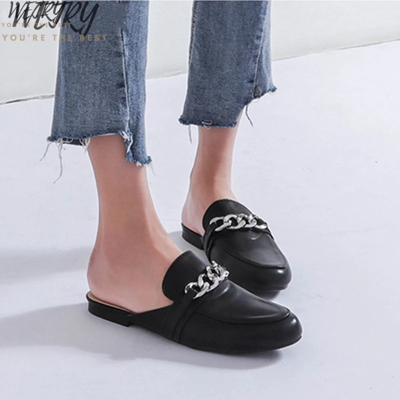 ÎN Vară 2020 Femei Papuci Plus Dimensiune 36-41 Moda Chian Decor Plat Afara Doamnelor Casual Catâri Diapozitive Pantofi