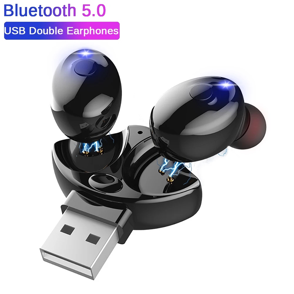 XG-17 TWS Bluetooth5.0 set de Căști Wireless Mini Casti Sport Stereo Căști Cu Microfon Pentru iPhone Samsung